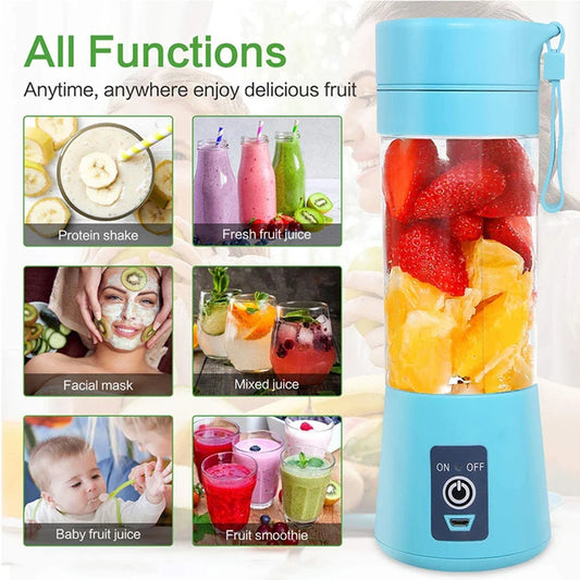 Portable Mini Electric Juicer USB Charging Kitchen Blender