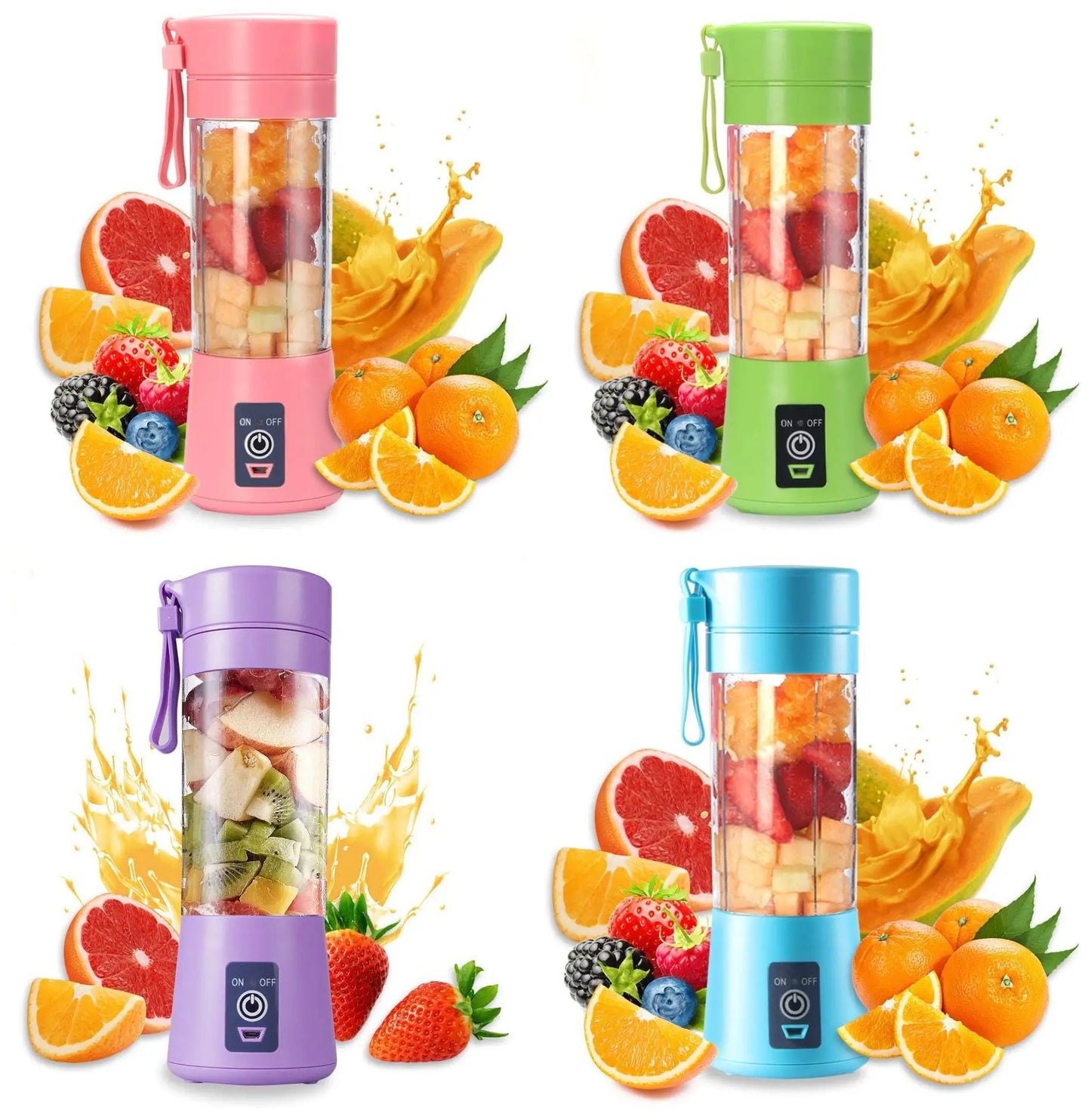 Portable Mini Electric Juicer USB Charging Kitchen Blender